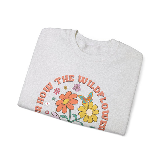 Consider the Wildflowers floral Christian sweatshirt, image 2