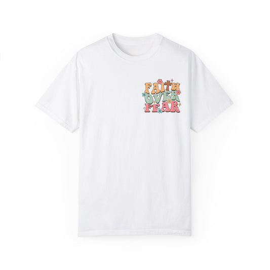 Faith Over Fear Comfort Colors Christian t-shirt, image 2