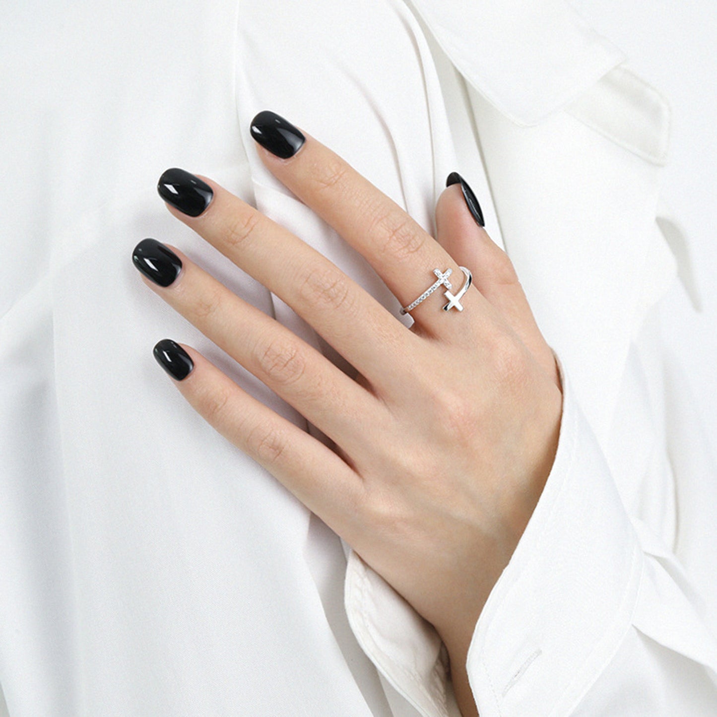 Double Cross Bypass Ring