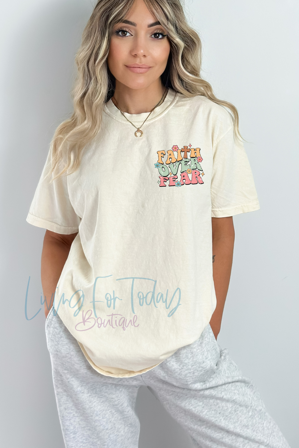 Comfort Color Faith Over Fear TShirt