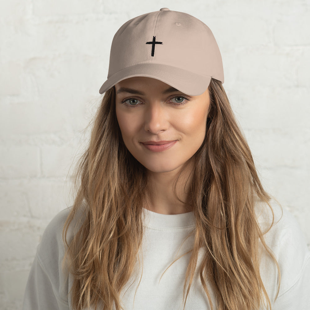 Embroided Cross Hat