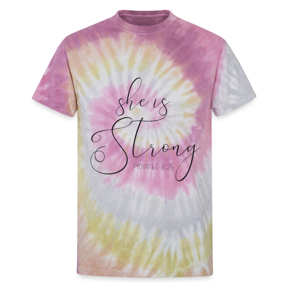 She Is Strong Tie Dye T Shirt