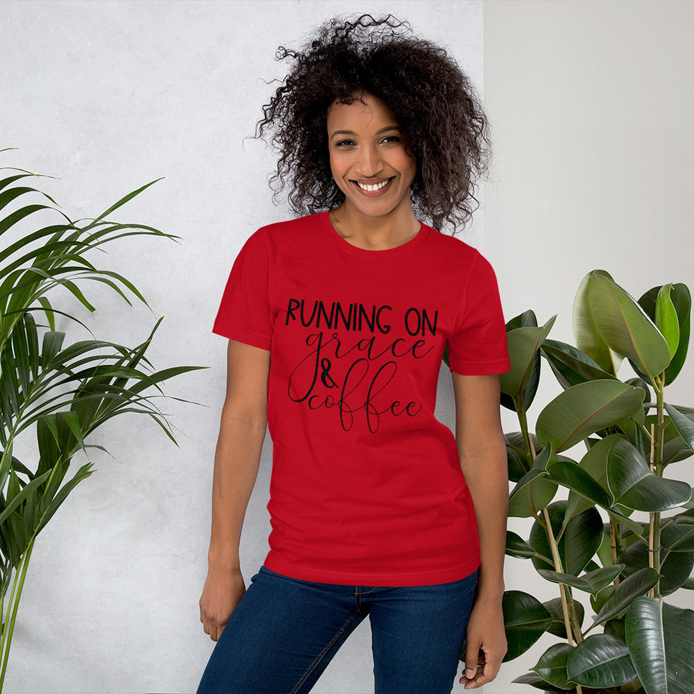 Running on Grace and Coffee T-Shirt