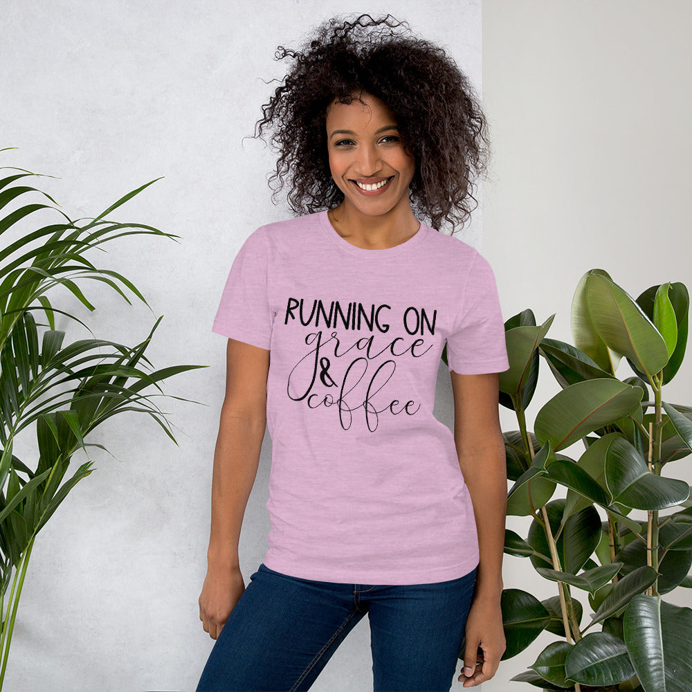 Running on Grace and Coffee T-Shirt