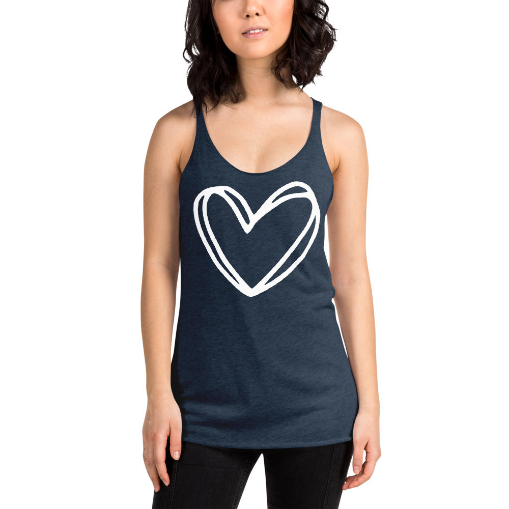 Heart Racerback Tank Top