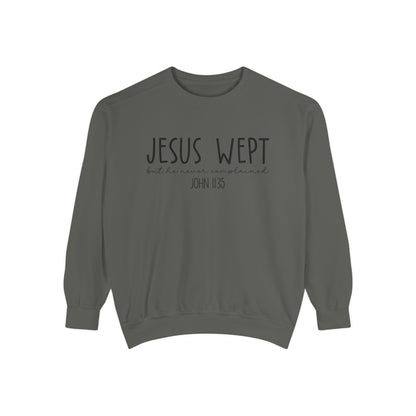 Comfort Color Jesus Wept Sweatshirt