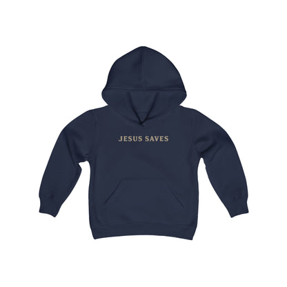 Jesus Saves Youth Heavy Blend Hooded Sweatshirt