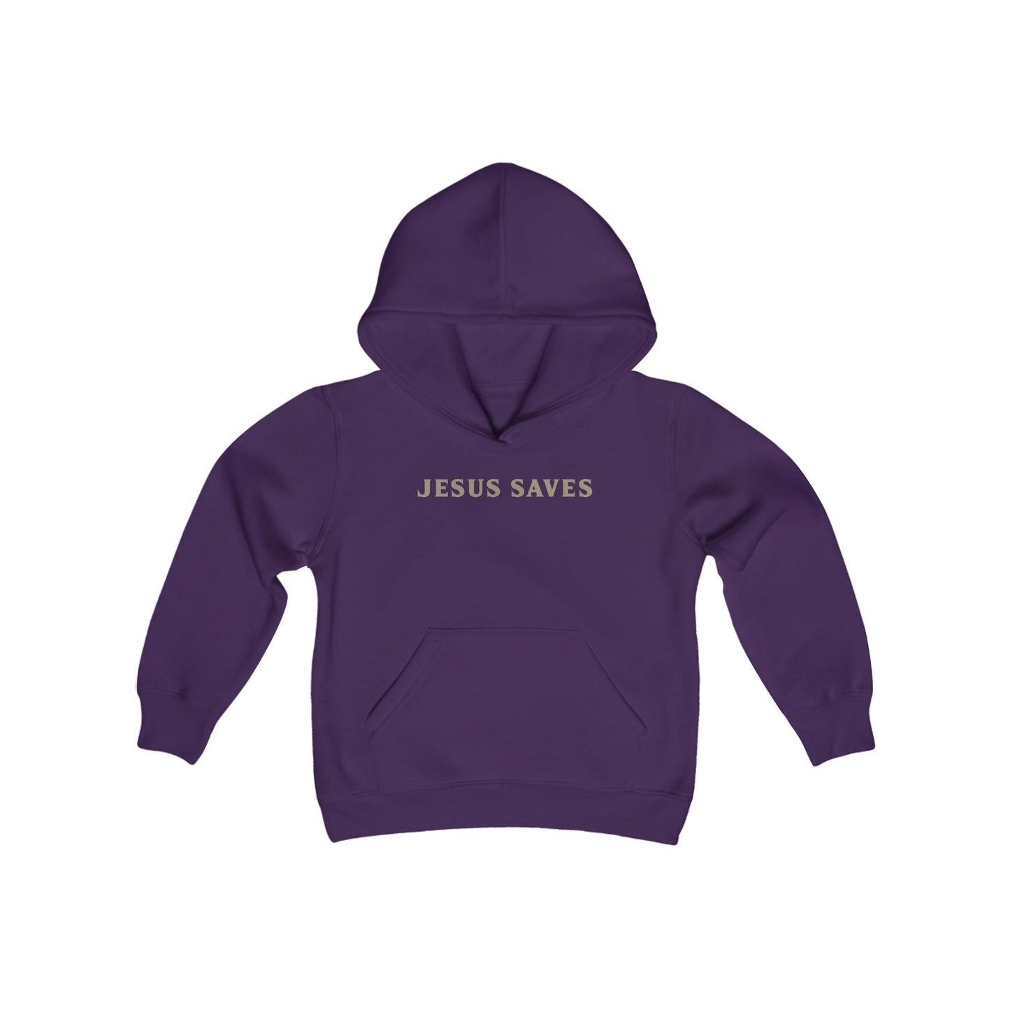 Jesus Saves Youth Heavy Blend Hooded Sweatshirt