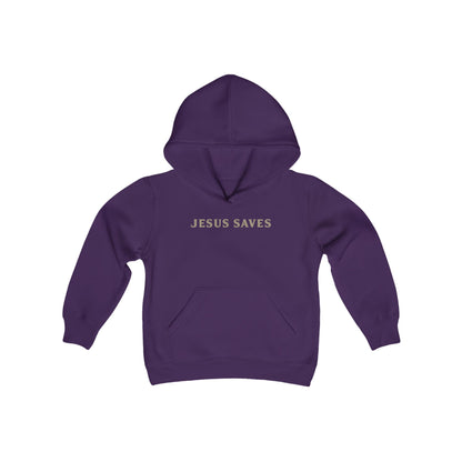 Jesus Saves Youth Heavy Blend Hooded Sweatshirt
