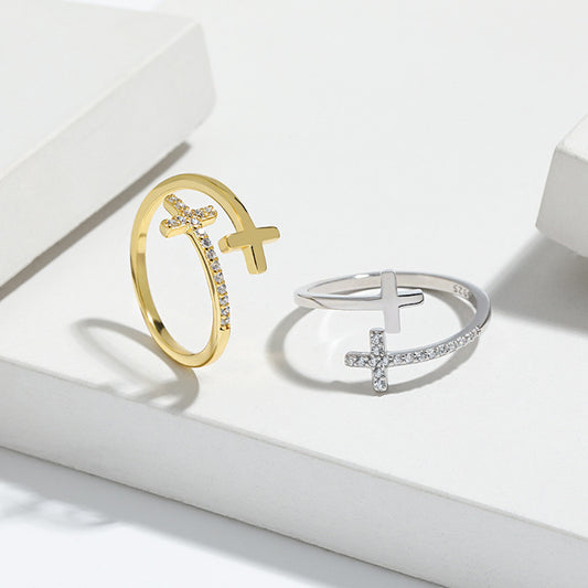 Double Cross Bypass Ring