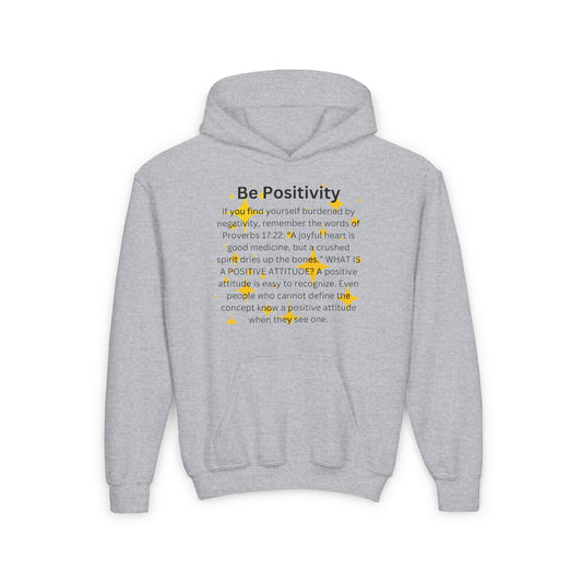 Be Positivity Youth Pullover Fleece Hoodie