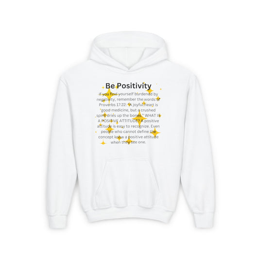 Be Positivity Youth Pullover Fleece Hoodie