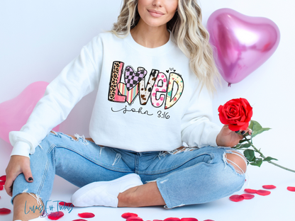 Valentine Loved Sweatshirt