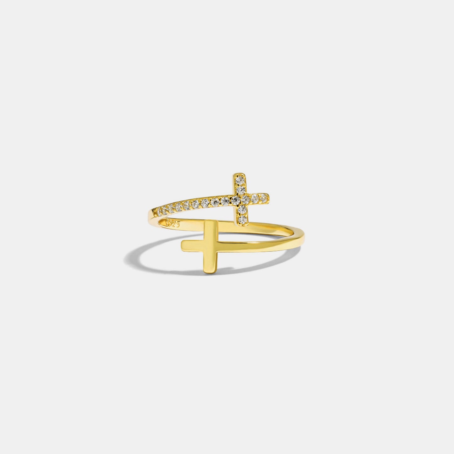 Double Cross Bypass Ring