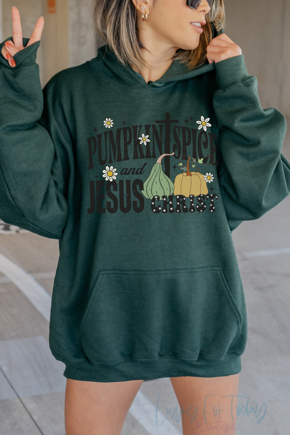 Pumpkin Spice and Jesus Christ Hoodie