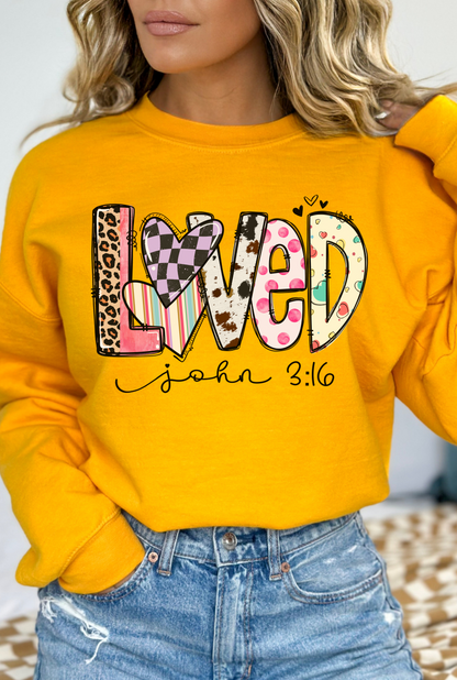 Valentine Loved Sweatshirt