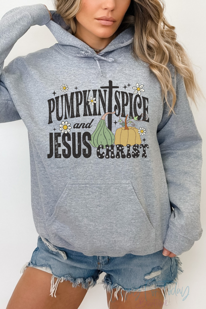 Pumpkin Spice and Jesus Christ Hoodie