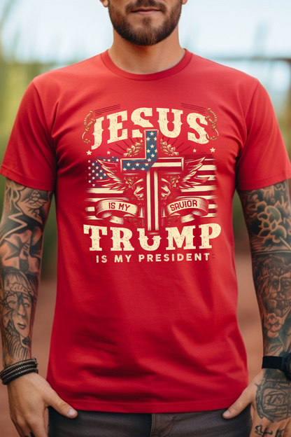 Jesus is My Savior Trump is My President Tshirt