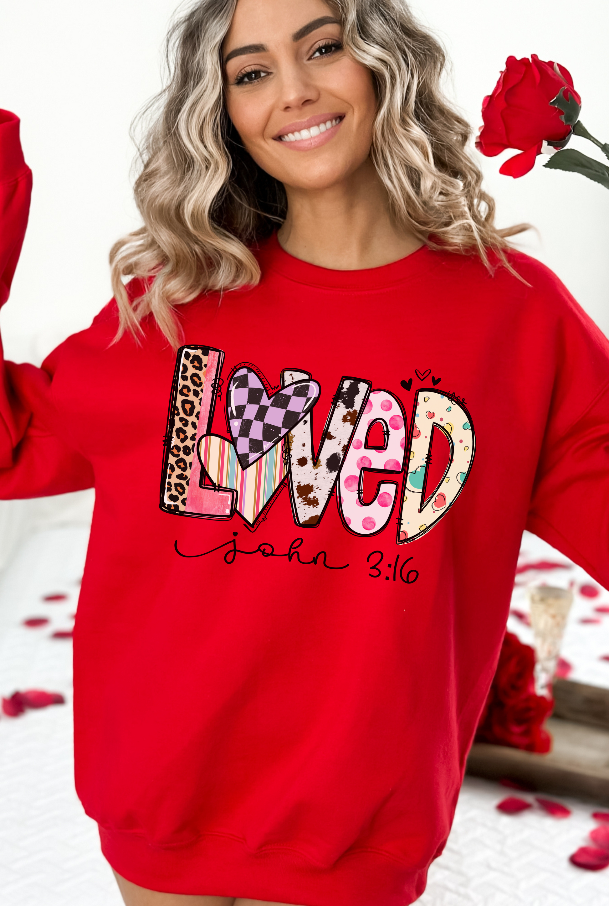 Valentine Loved Sweatshirt