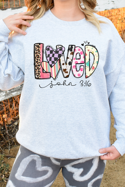 Valentine Loved Sweatshirt