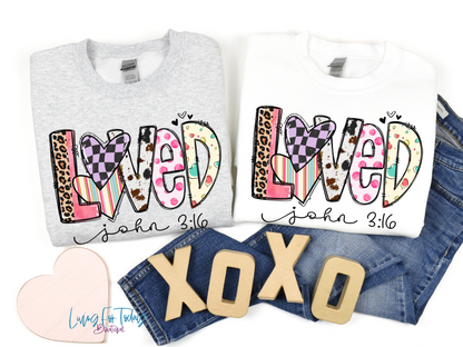 Valentine Loved Sweatshirt