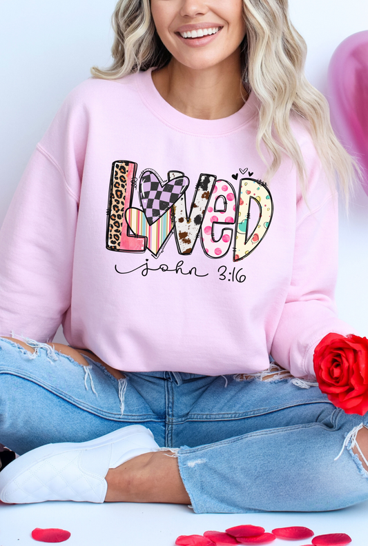 Valentine Loved Sweatshirt