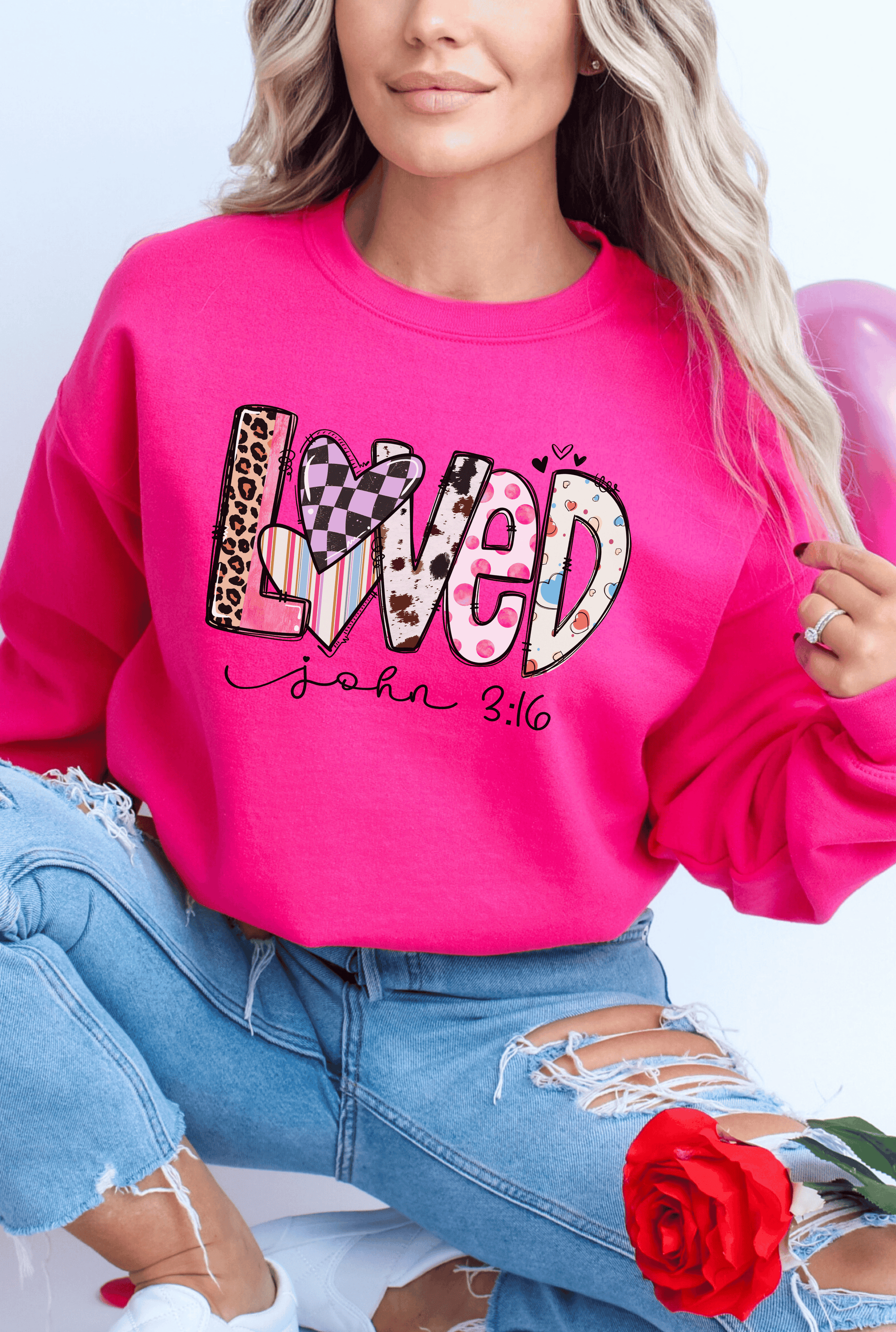 Valentine Loved Sweatshirt