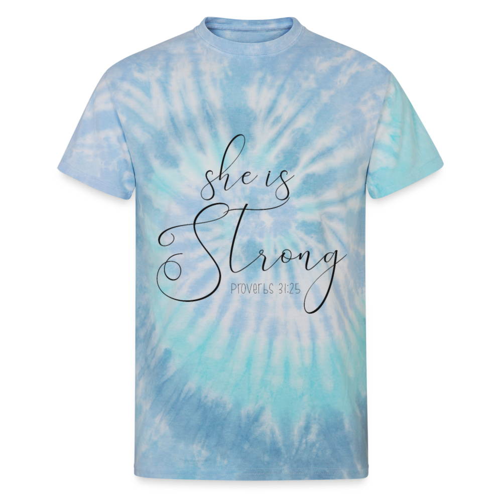 She Is Strong Tie Dye T Shirt