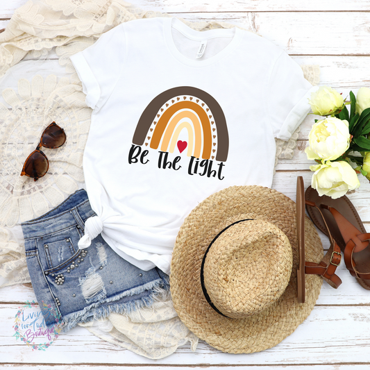 Be the Light Rainbow Graphic Shirt
