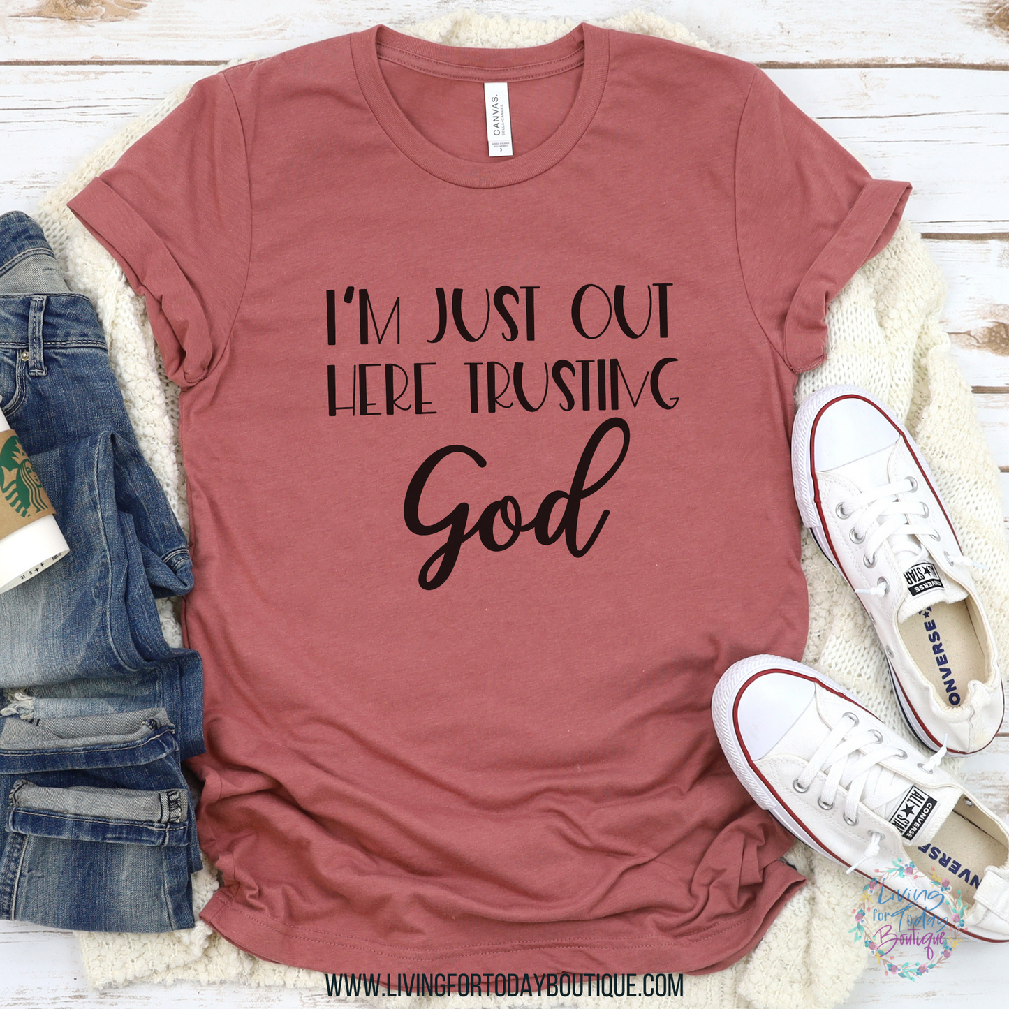 I’m Just Out Here Trusting God Shirt
