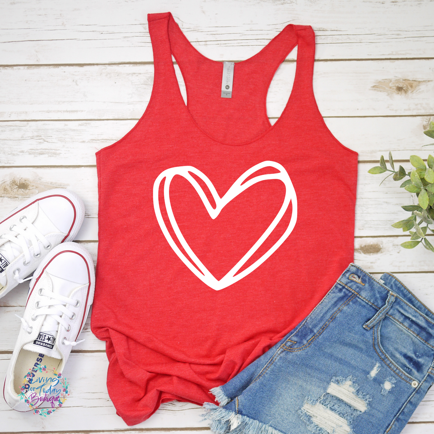 Heart Racerback Tank Top