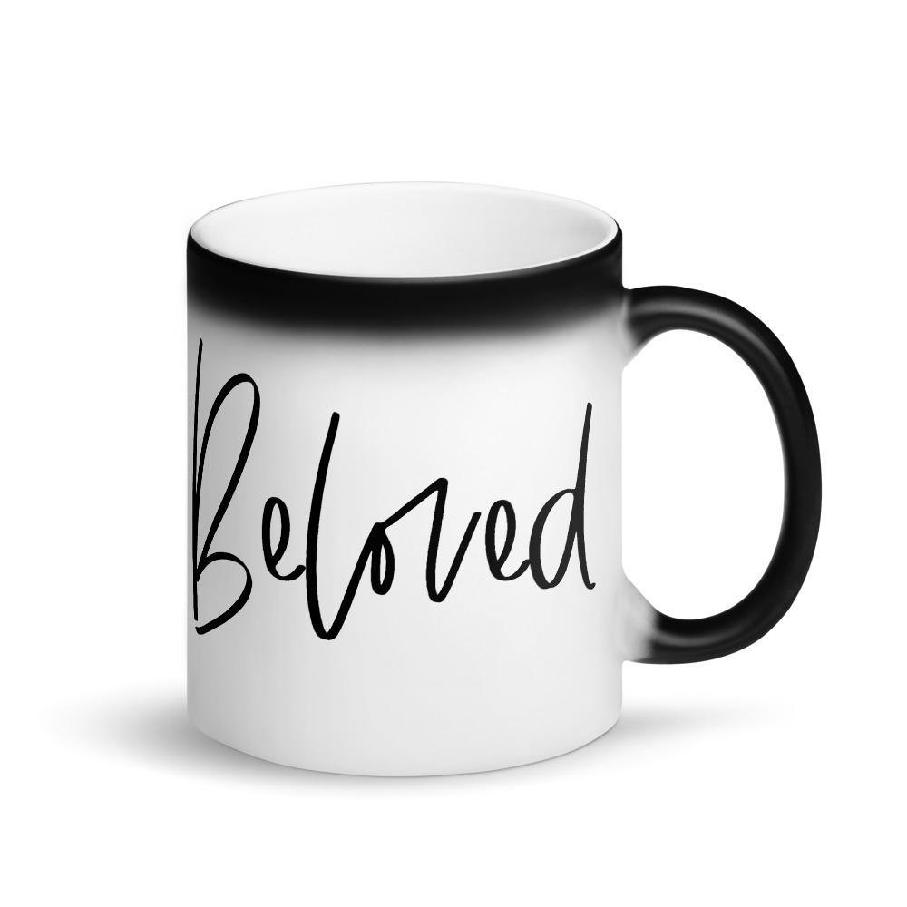 Beloved Matte Black Magic Coffee Mug