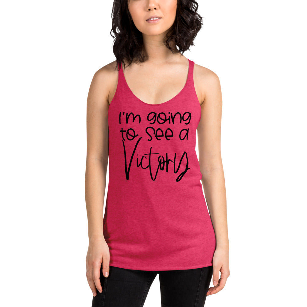 I’m Going to See a Victory Racerback Tank Top