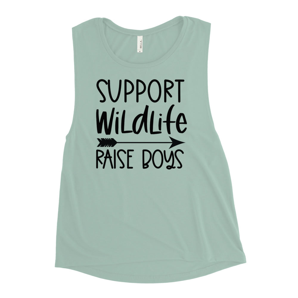 Support Wildlife Raise Boys Muscle Tank
