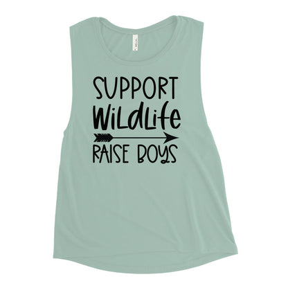 Support Wildlife Raise Boys Muscle Tank