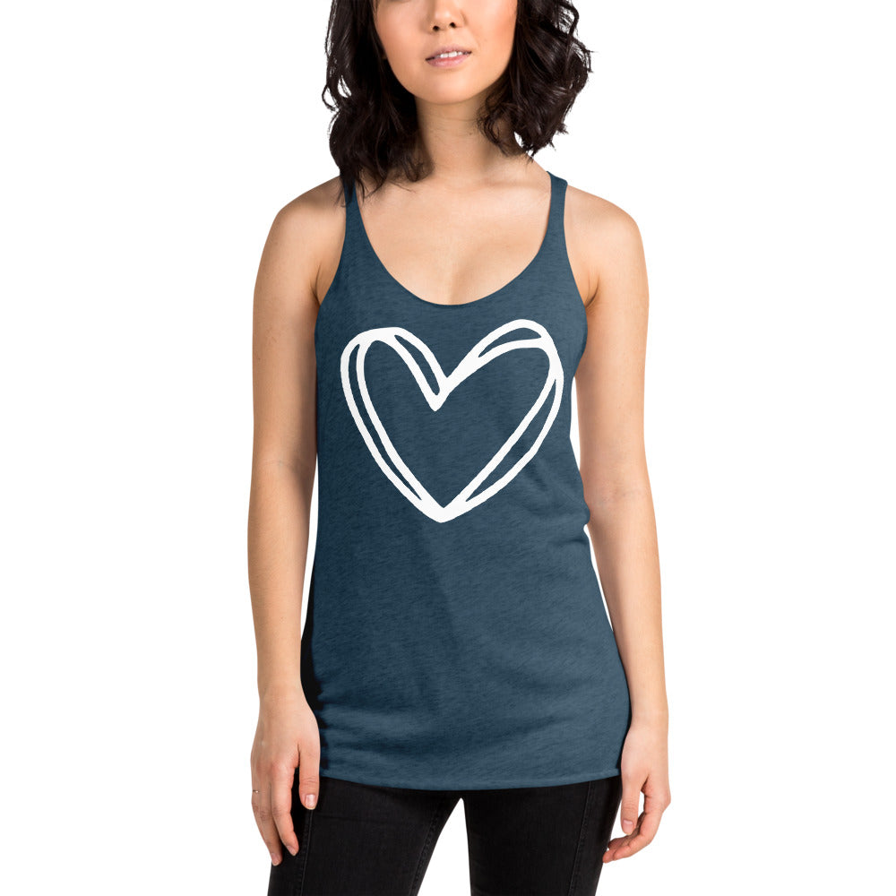 Heart Racerback Tank Top