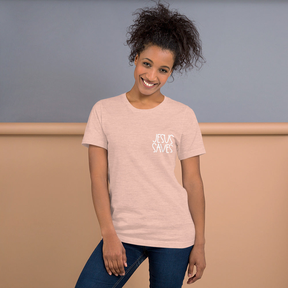 Jesus Saves Pocket T-Shirt
