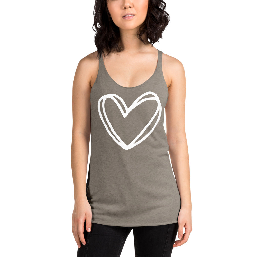 Heart Racerback Tank Top