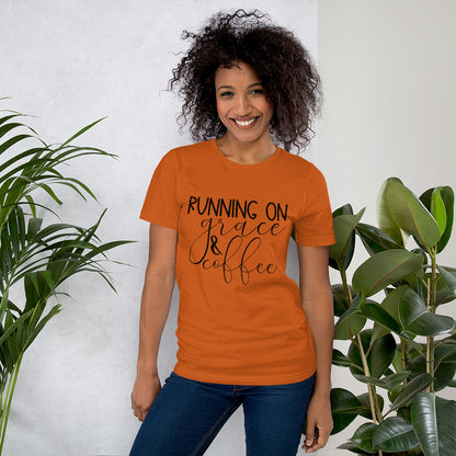 Running on Grace and Coffee T-Shirt