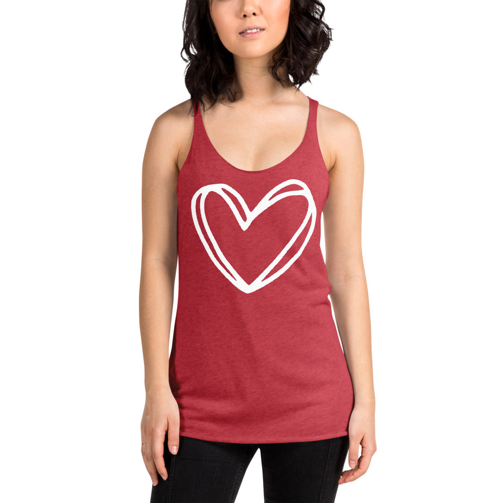 Heart Racerback Tank Top