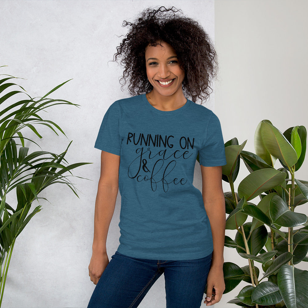 Running on Grace and Coffee T-Shirt