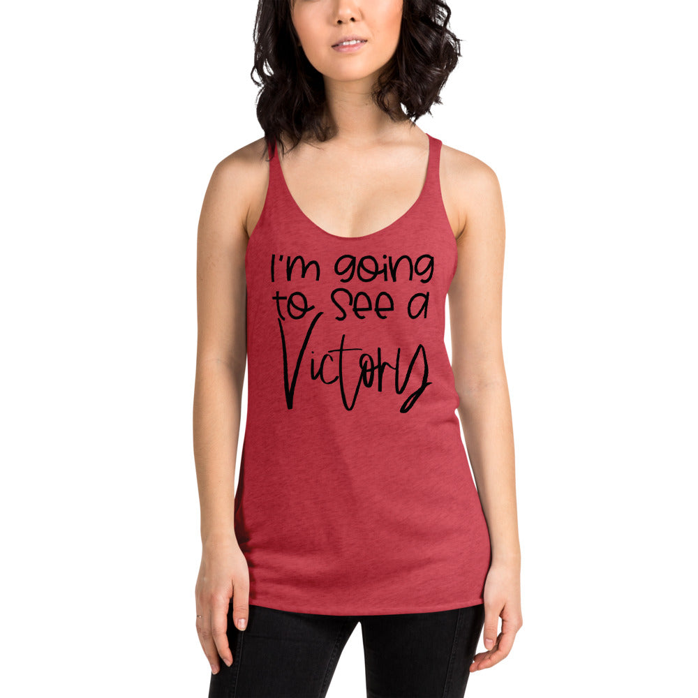 I’m Going to See a Victory Racerback Tank Top