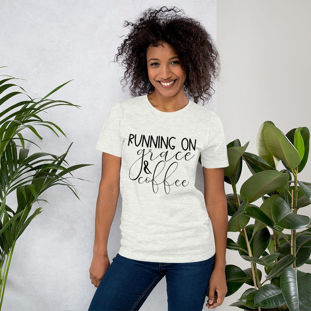 Running on Grace and Coffee T-Shirt
