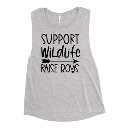 Support Wildlife Raise Boys Muscle Tank