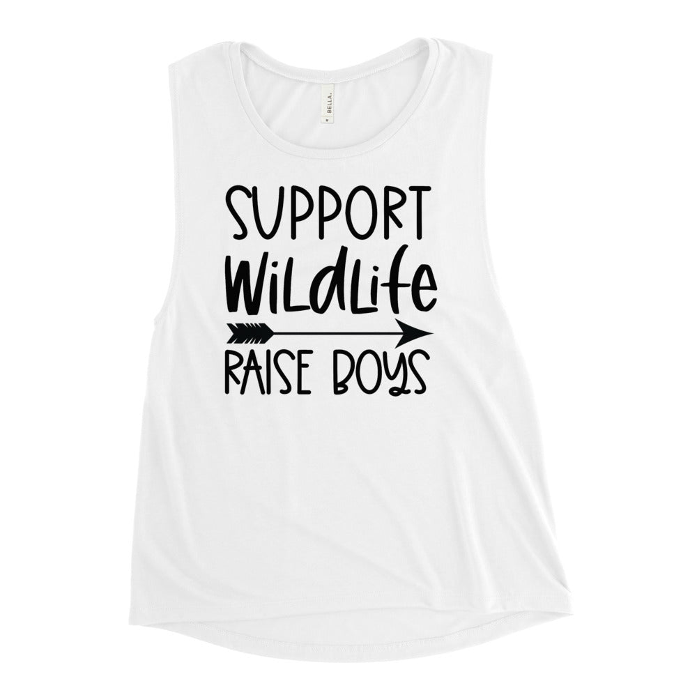 Support Wildlife Raise Boys Muscle Tank