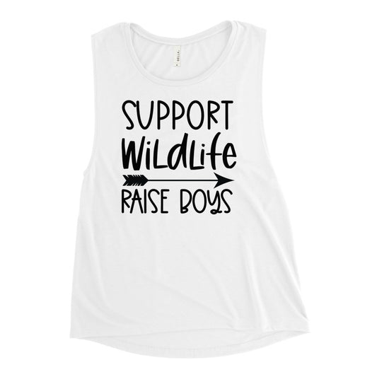 Support Wildlife Raise Boys Muscle Tank