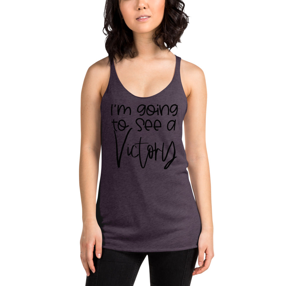 I’m Going to See a Victory Racerback Tank Top