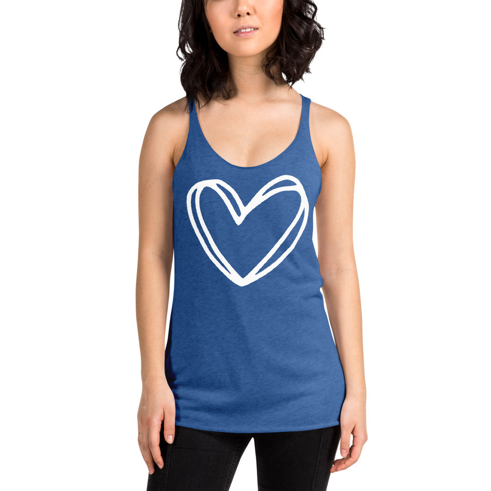Heart Racerback Tank Top