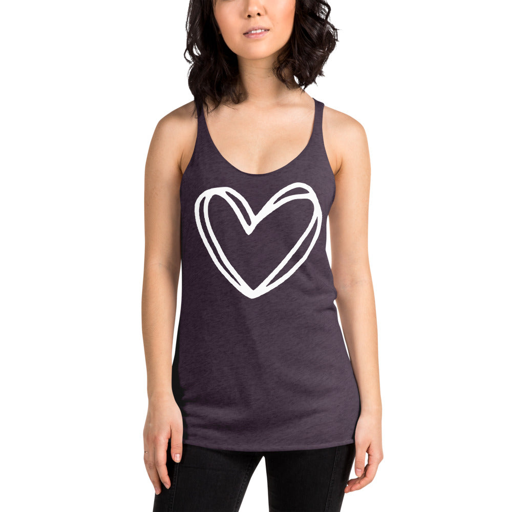 Heart Racerback Tank Top