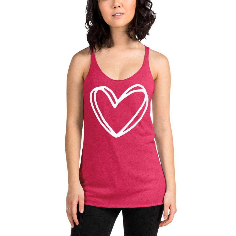 Heart Racerback Tank Top
